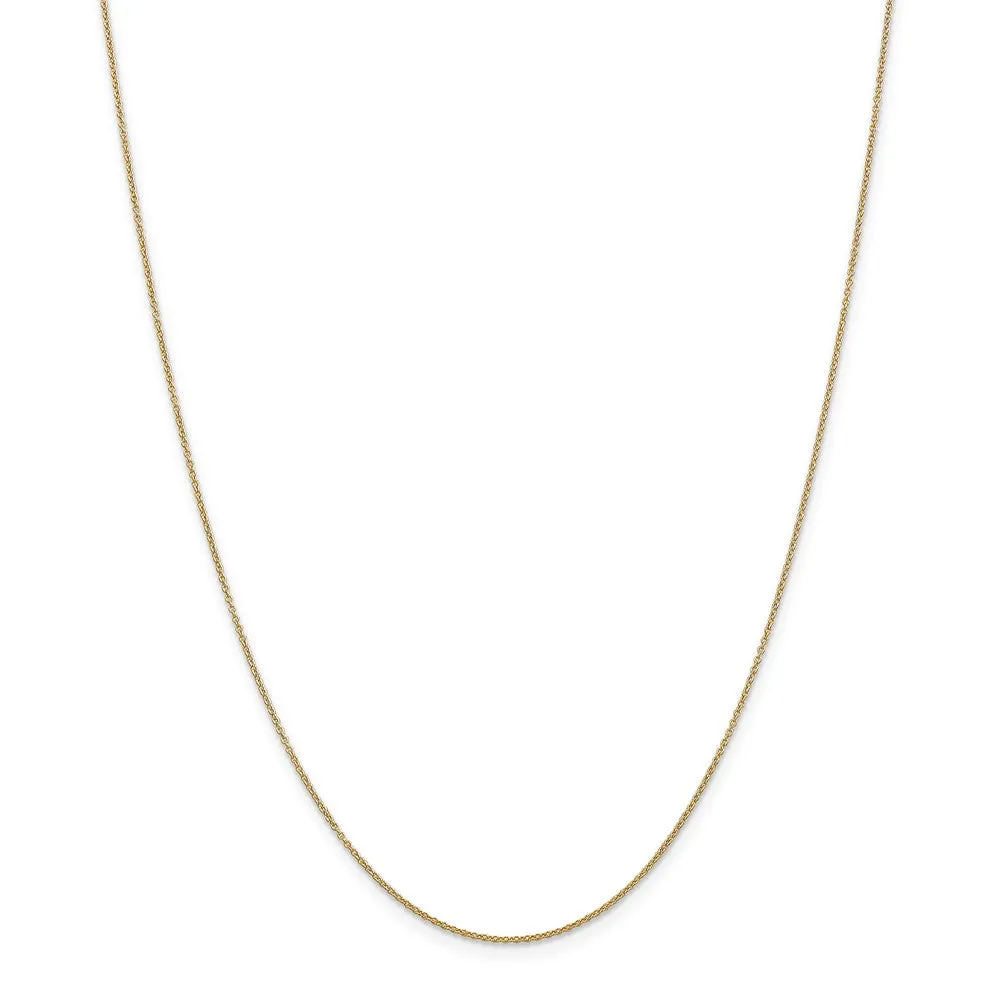 14k Two Tone Gold, Rhodium & CZ Number 15 Anos, 11mm Necklace