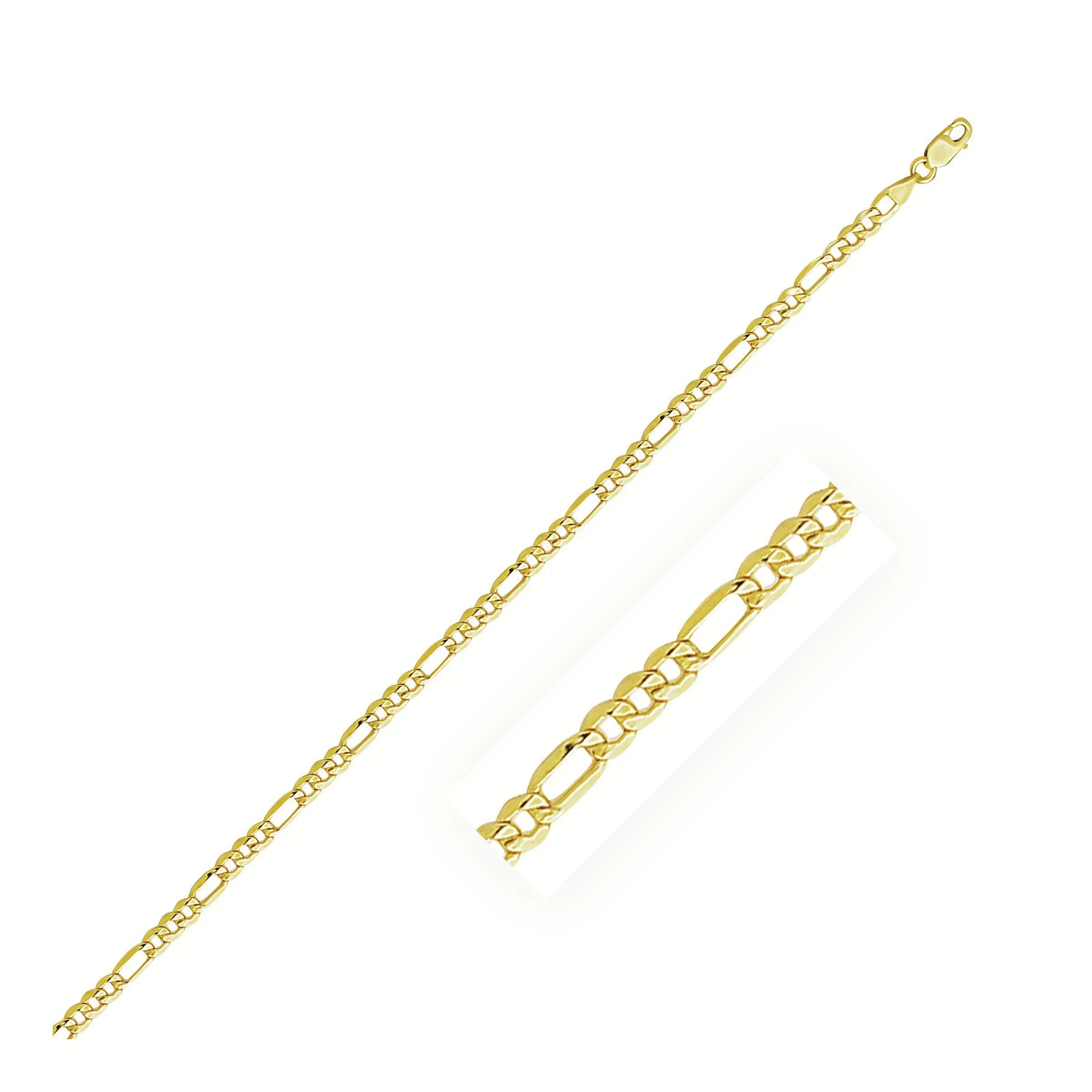 2.8mm 10k Yellow Gold Lite Figaro Chain-rx56840-18