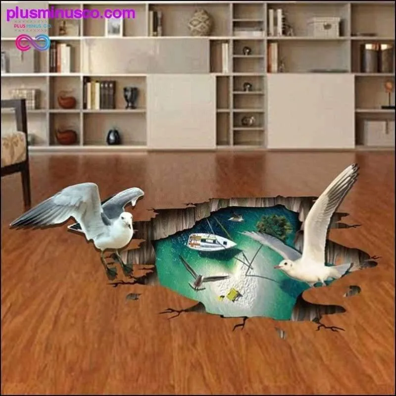 3D Stereo Seagull Wall Sticker Floor Wall Decor Stickers