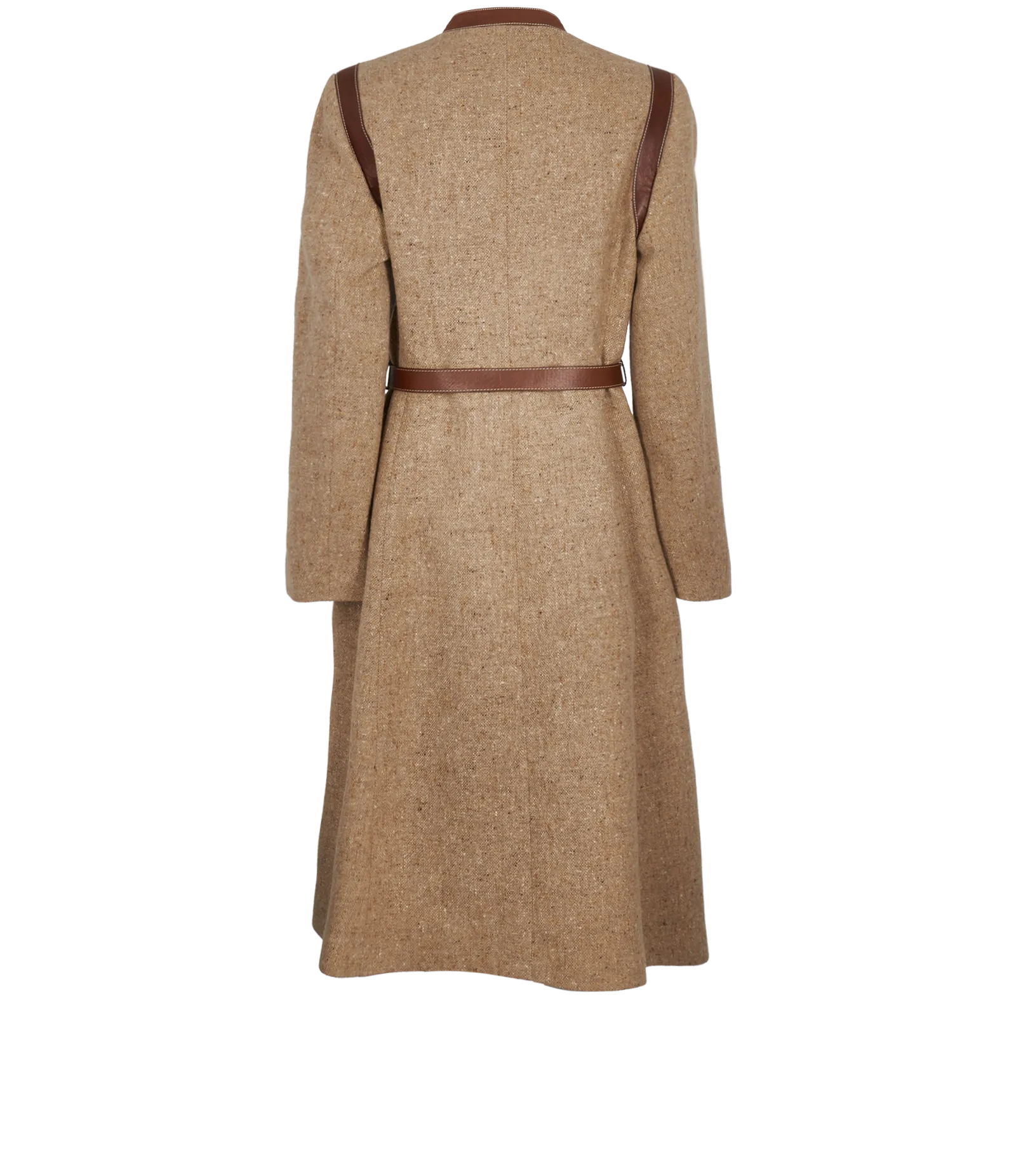 Alexander McQueen Belted Tweed Coat