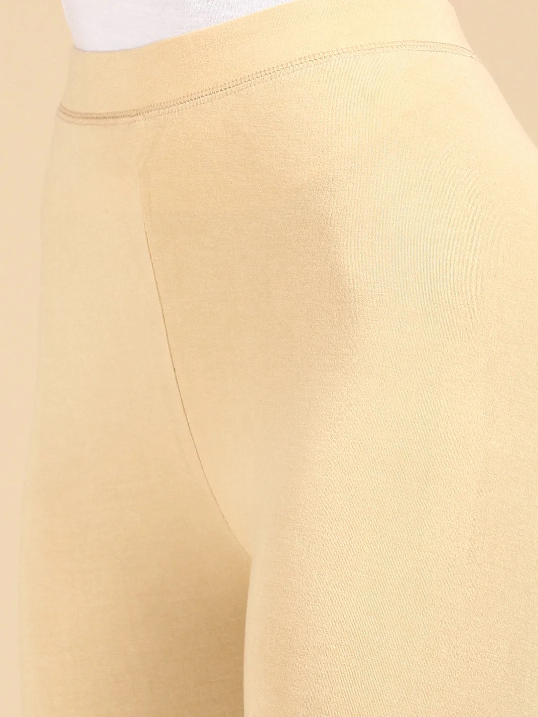 Ankle Length Leggings Viscose-Beige