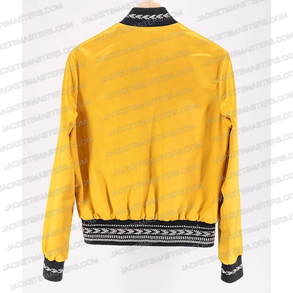 Austin Abrams Do Revenge Yellow Cotton Jacket