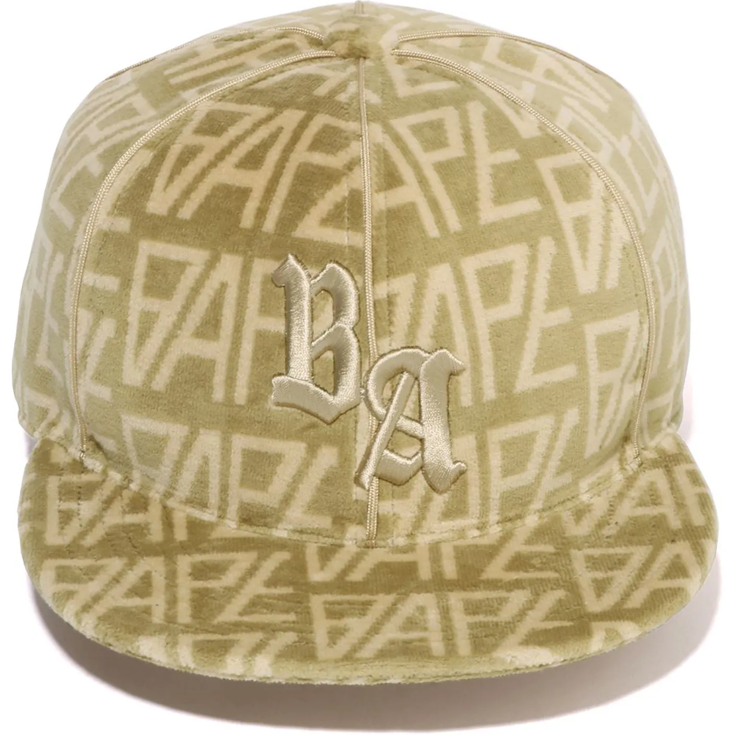 BAPE LOGO MONOGRAM VELOUR CAP MENS