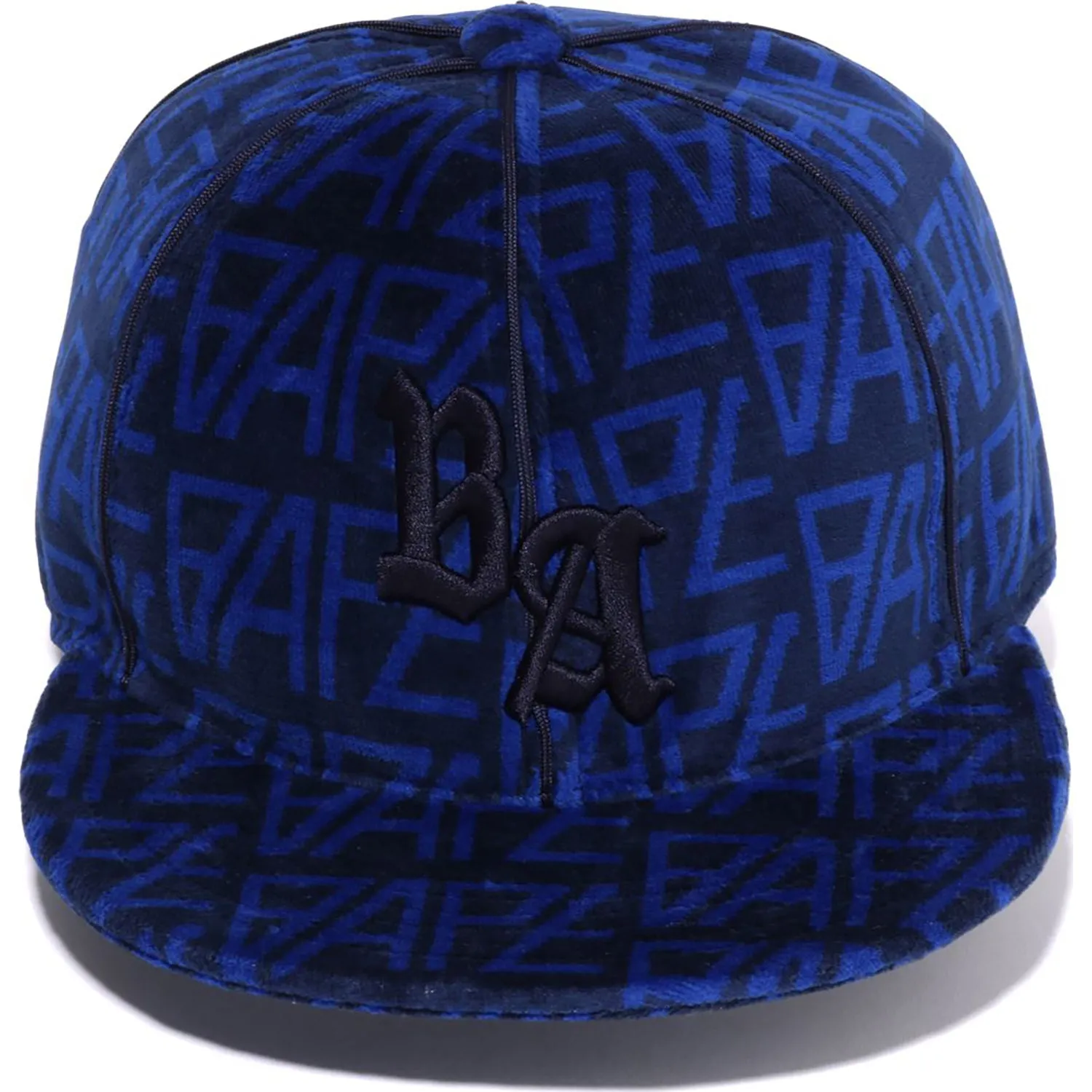 BAPE LOGO MONOGRAM VELOUR CAP MENS