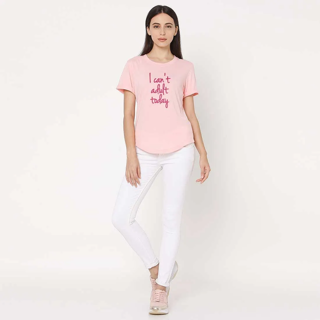 Basic Tshirt For Women  - I Can't Adult Today