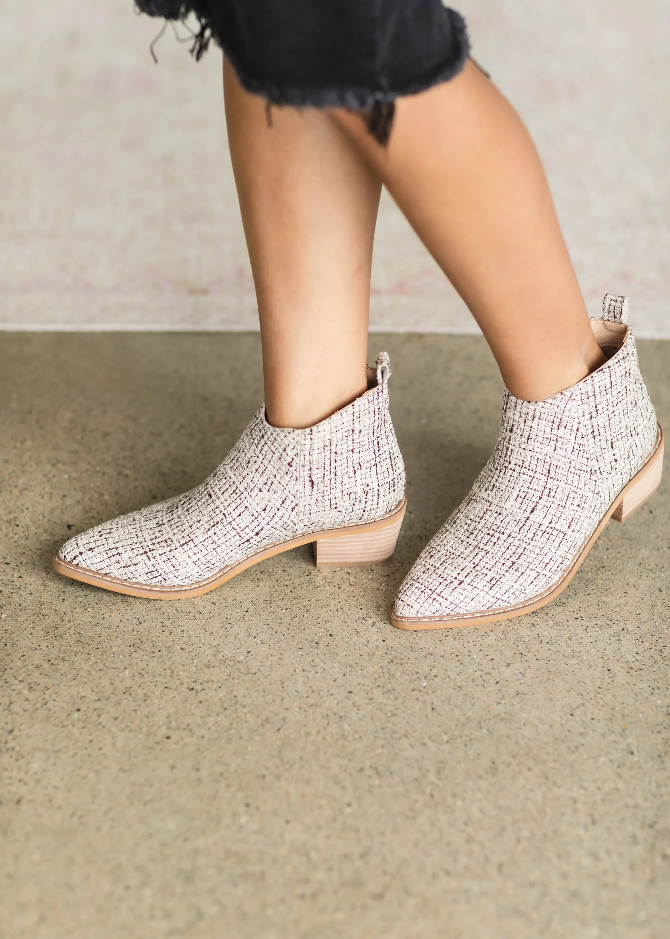 Beige Paneled Chelsea Bootie - FINAL SALE