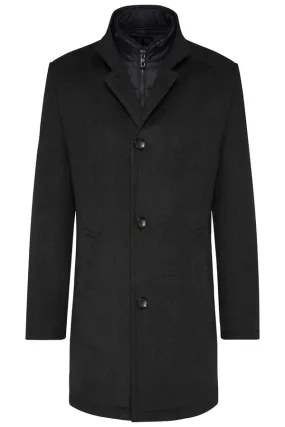 BUGATTI Bugatti Wool Coat - Black