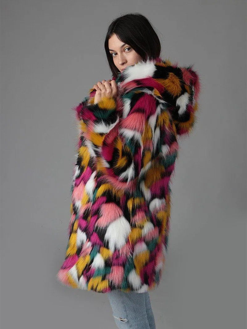 Butterfly Faux Fur Coat SpiritHood