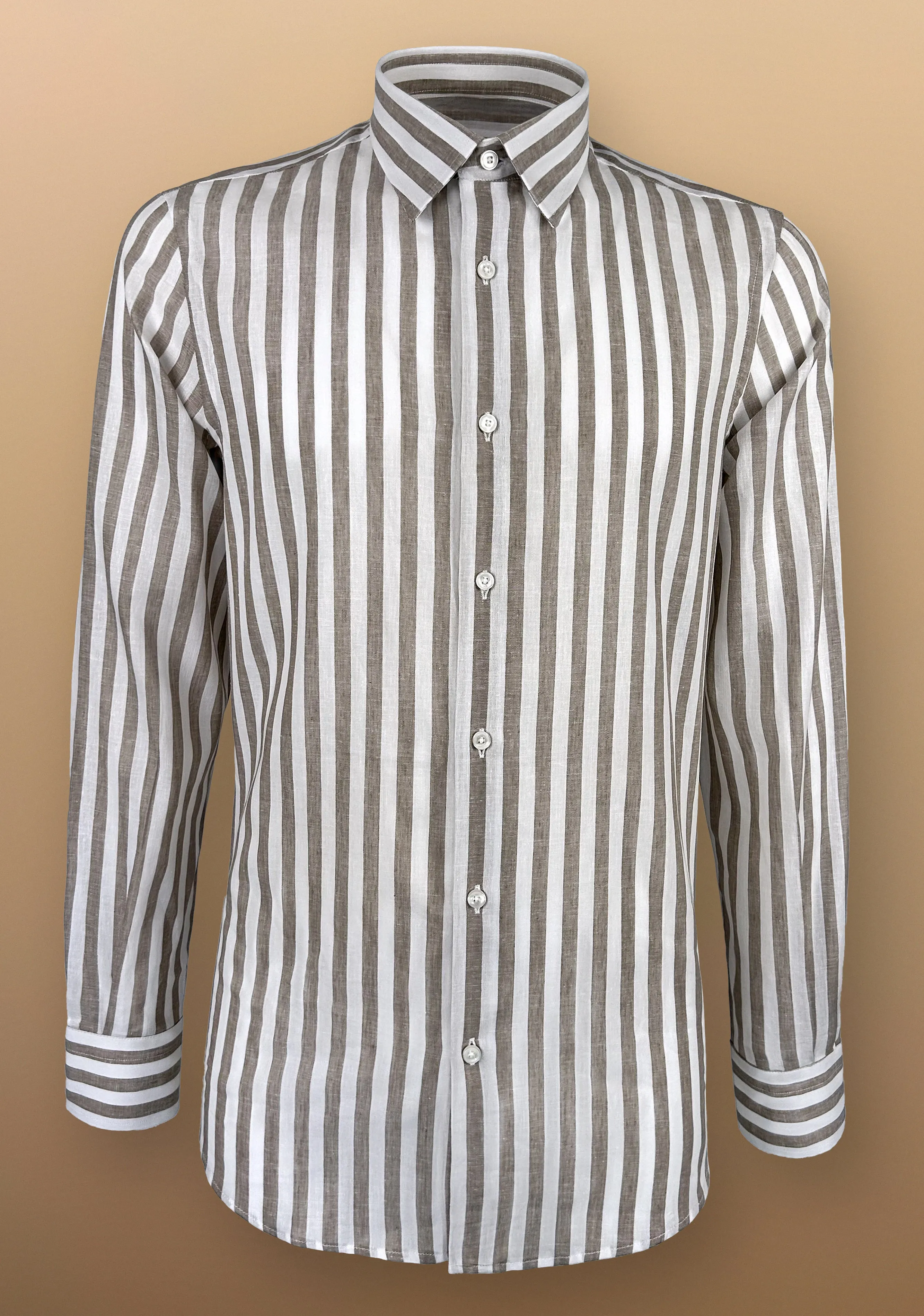 Camicia manica lunghe a righe