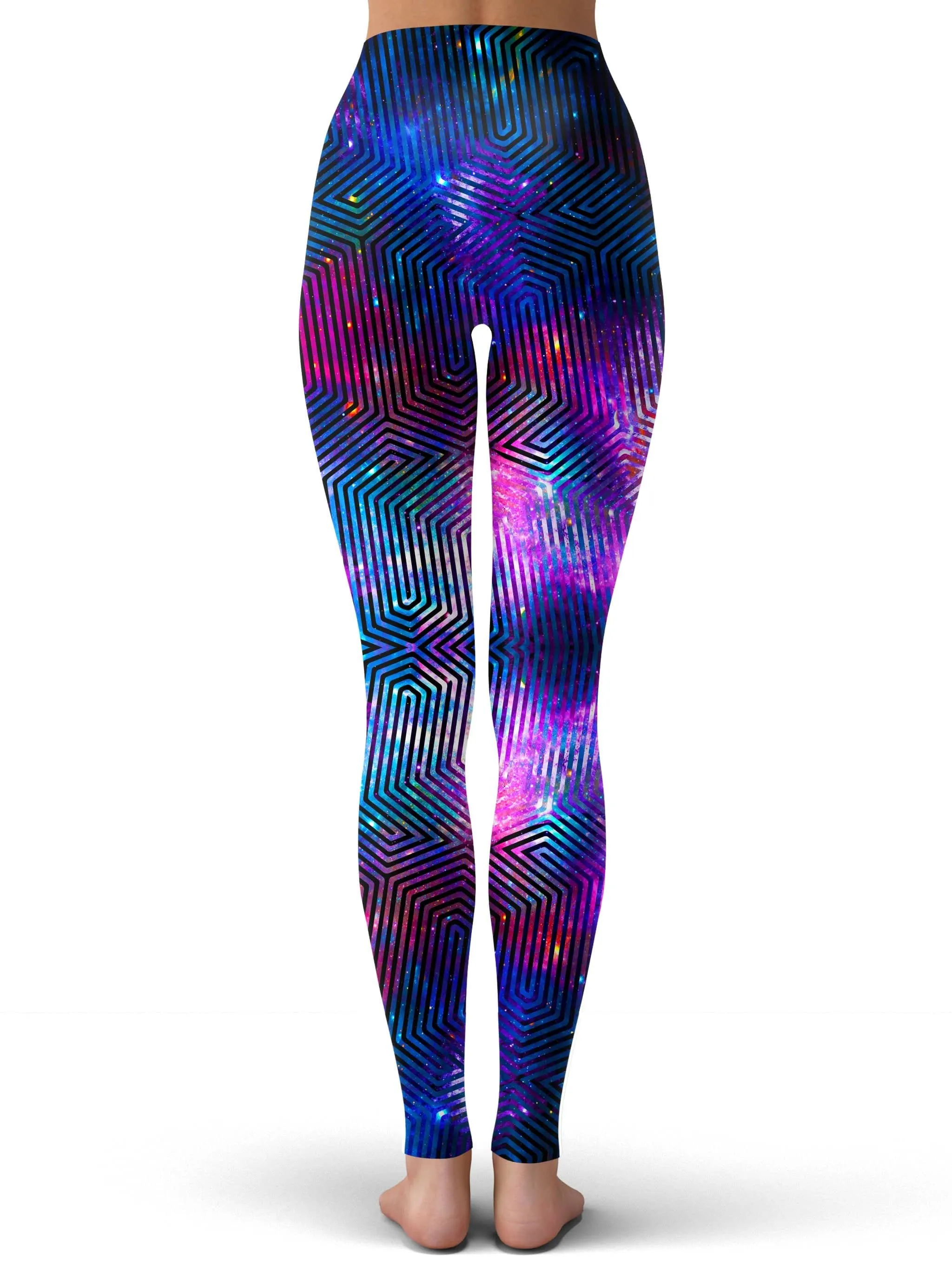 Celestial Finger Print Foil Leggings