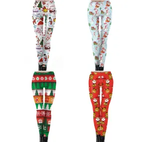 Christmas Leggings Women SnowMan New Year Gifts Santa Claus Fitness Leggins