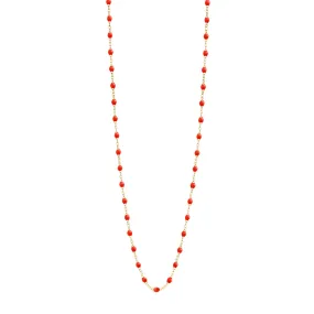 Classic Gigi Coral sautoir, Yellow Gold, 34