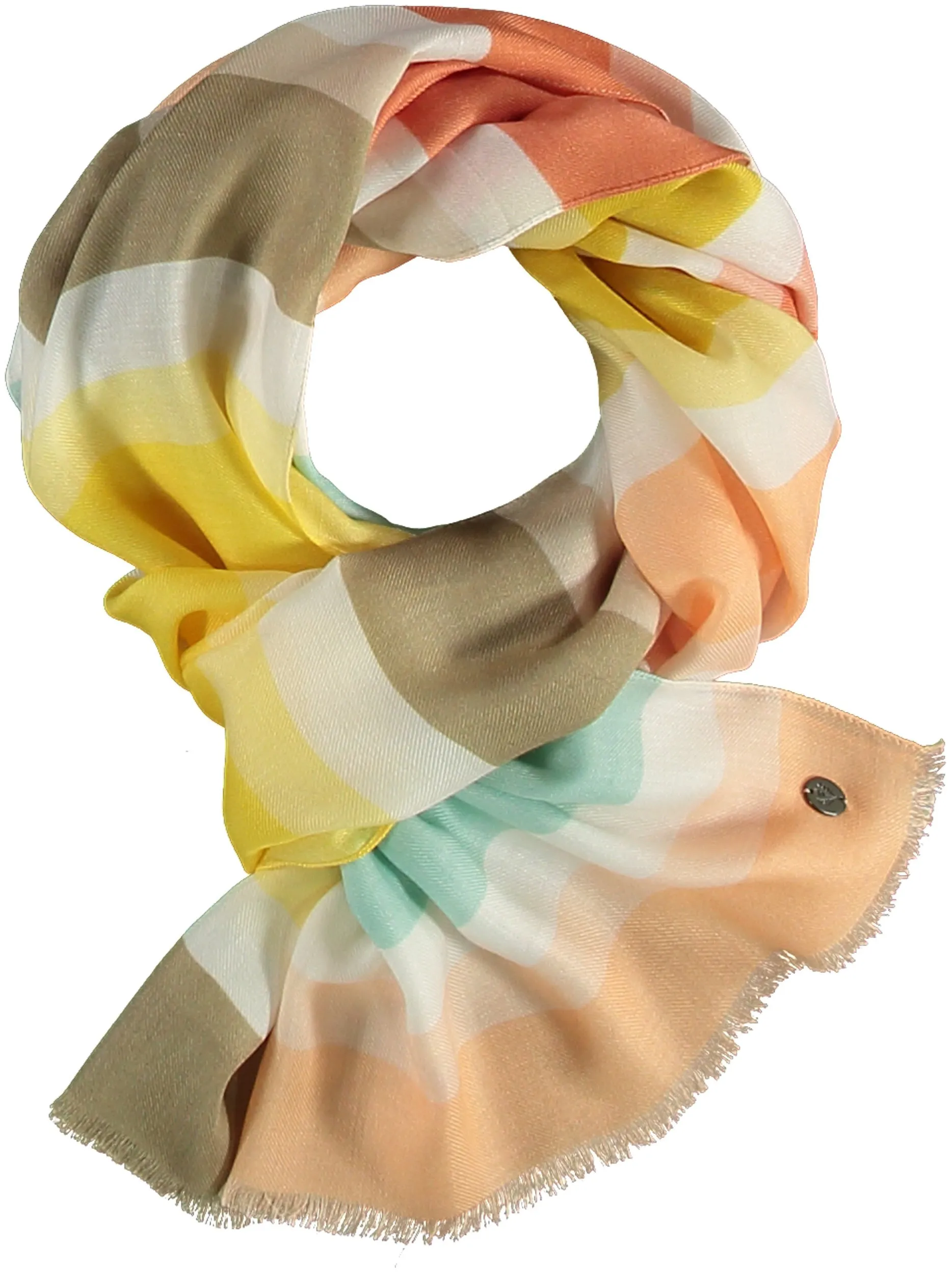 Coastal Stripes Print Scarf