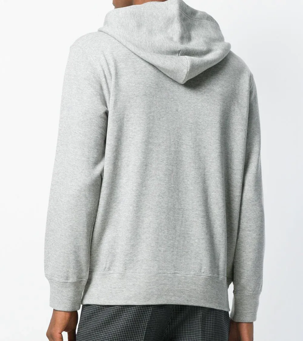 Comme des Garons PLAY Red Heart Pullover Hoody - Grey