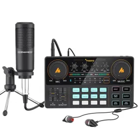 Condenser Microphone 3.5mm to XLR Cardioid Mic With Tripod