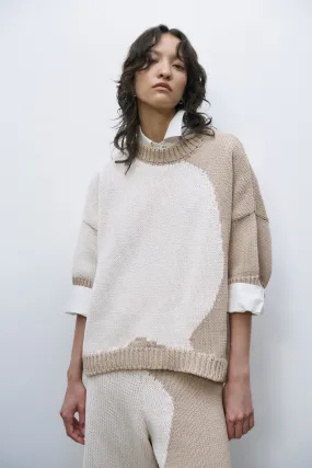 COTTON SWEATER BICOLOR