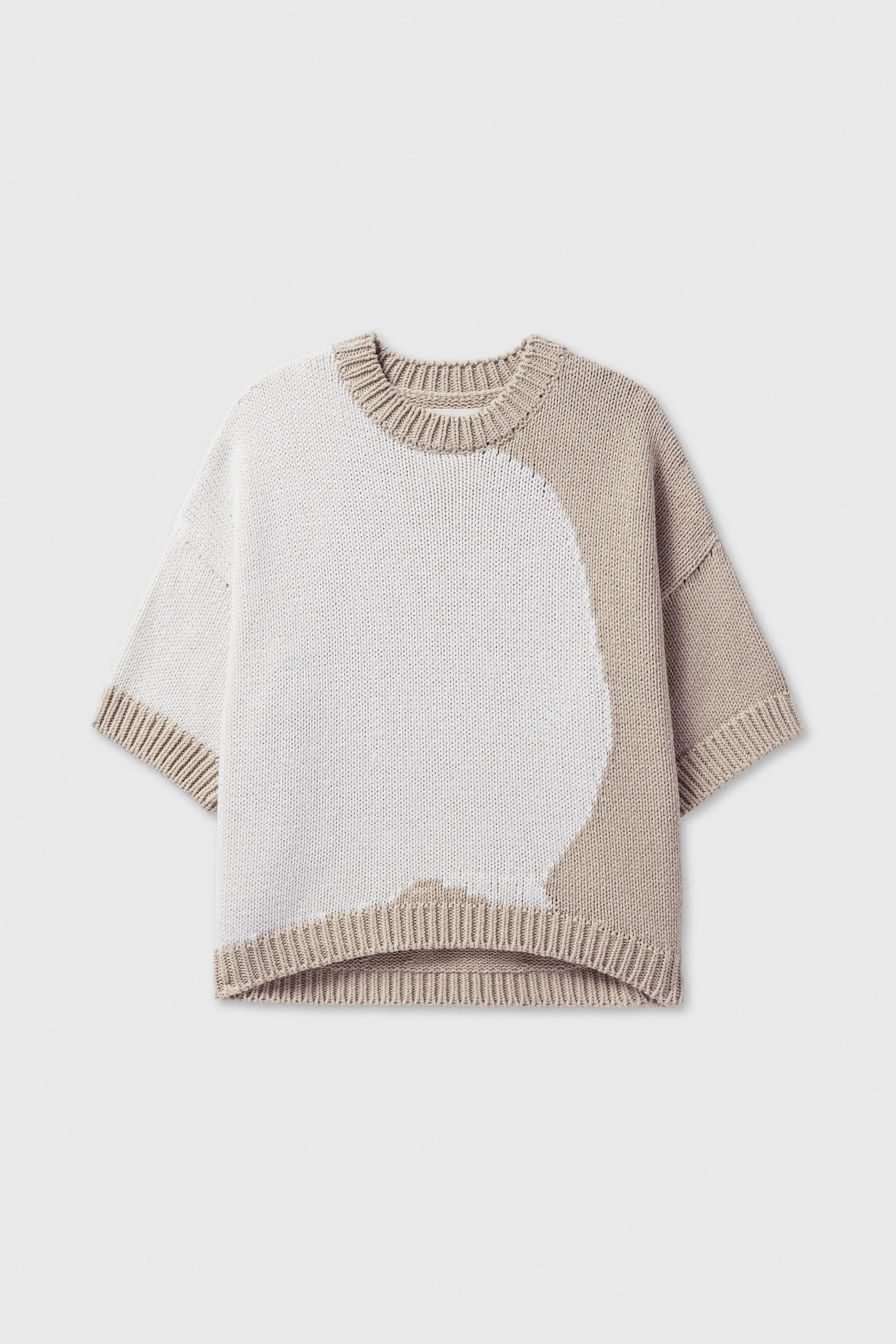 COTTON SWEATER BICOLOR