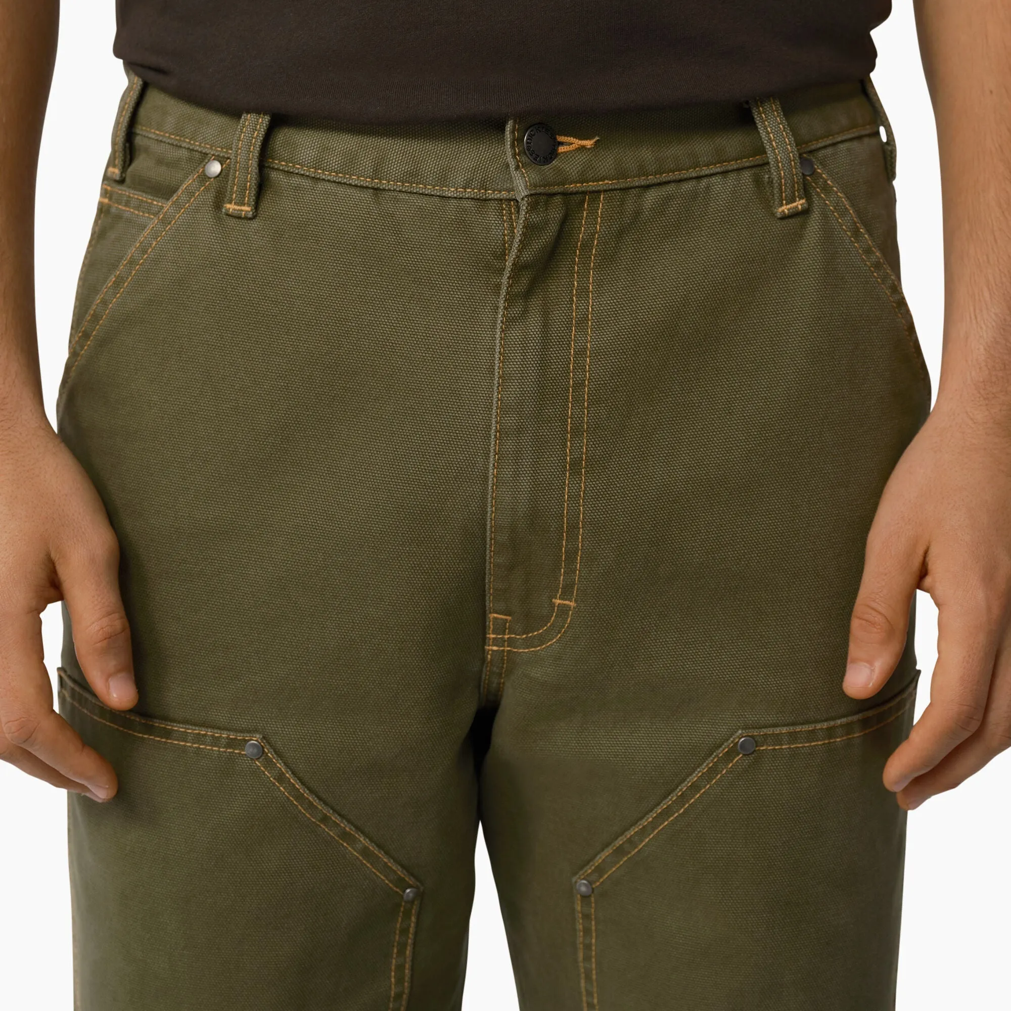 Dickies - Duck Contrast Stitch Double Front Pant - Stonewashed Military Green