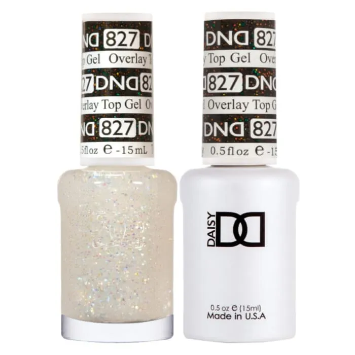 DND Duo Matching Color - OVERLAY GLITTER TOP GELS Collection - 827