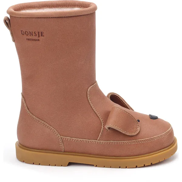 Donsje Amsterdam Wadudu Classic Lining & Dog Leather Boots, Hazelnut