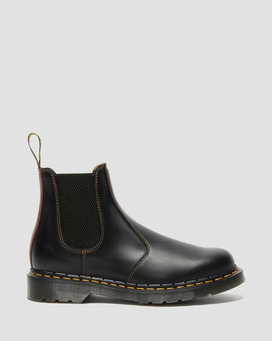 DR MARTENS 2976 ABRUZZO LEATHER CHELSEA BOOTS - BLACK+BROWN ABRUZZO WP