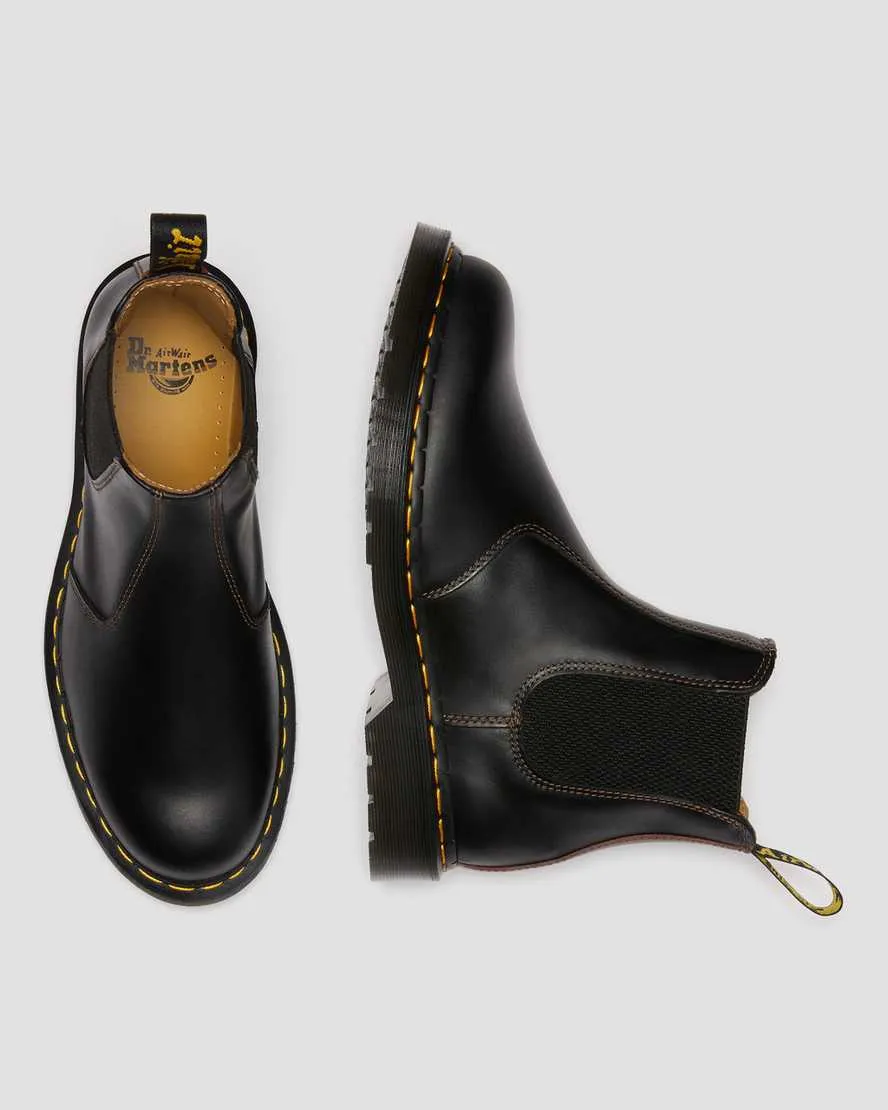 DR MARTENS 2976 ABRUZZO LEATHER CHELSEA BOOTS - BLACK+BROWN ABRUZZO WP