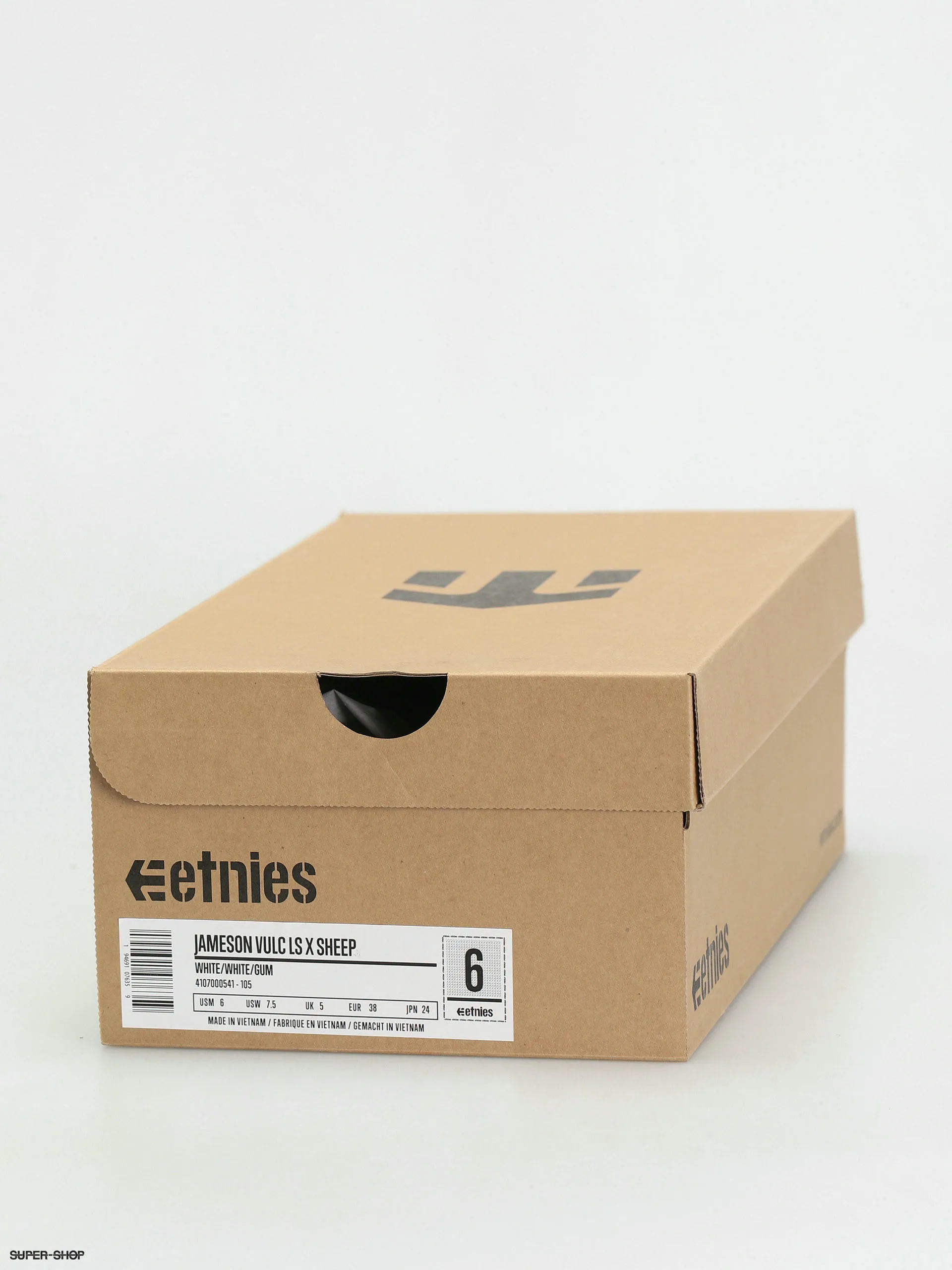 Etnies Jameson Vulc Ls X Sheep Shoes (white/white/gum)