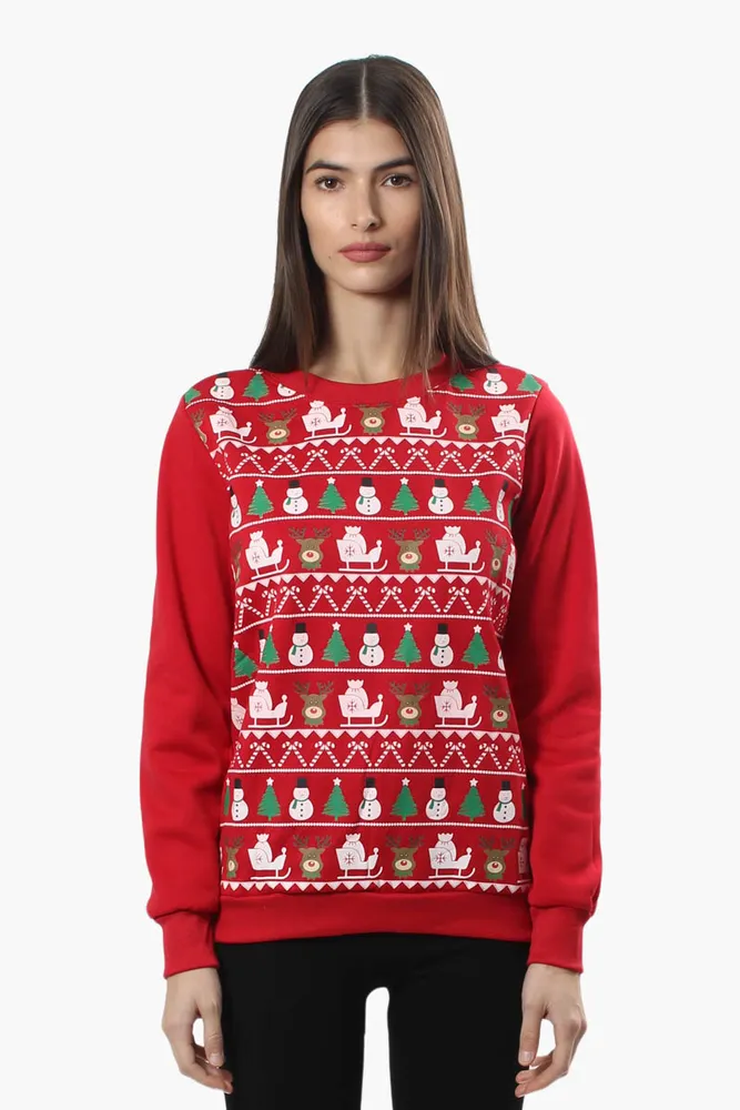 Fairweather Ugly Christmas Sweater Festive Print Christmas Sweater