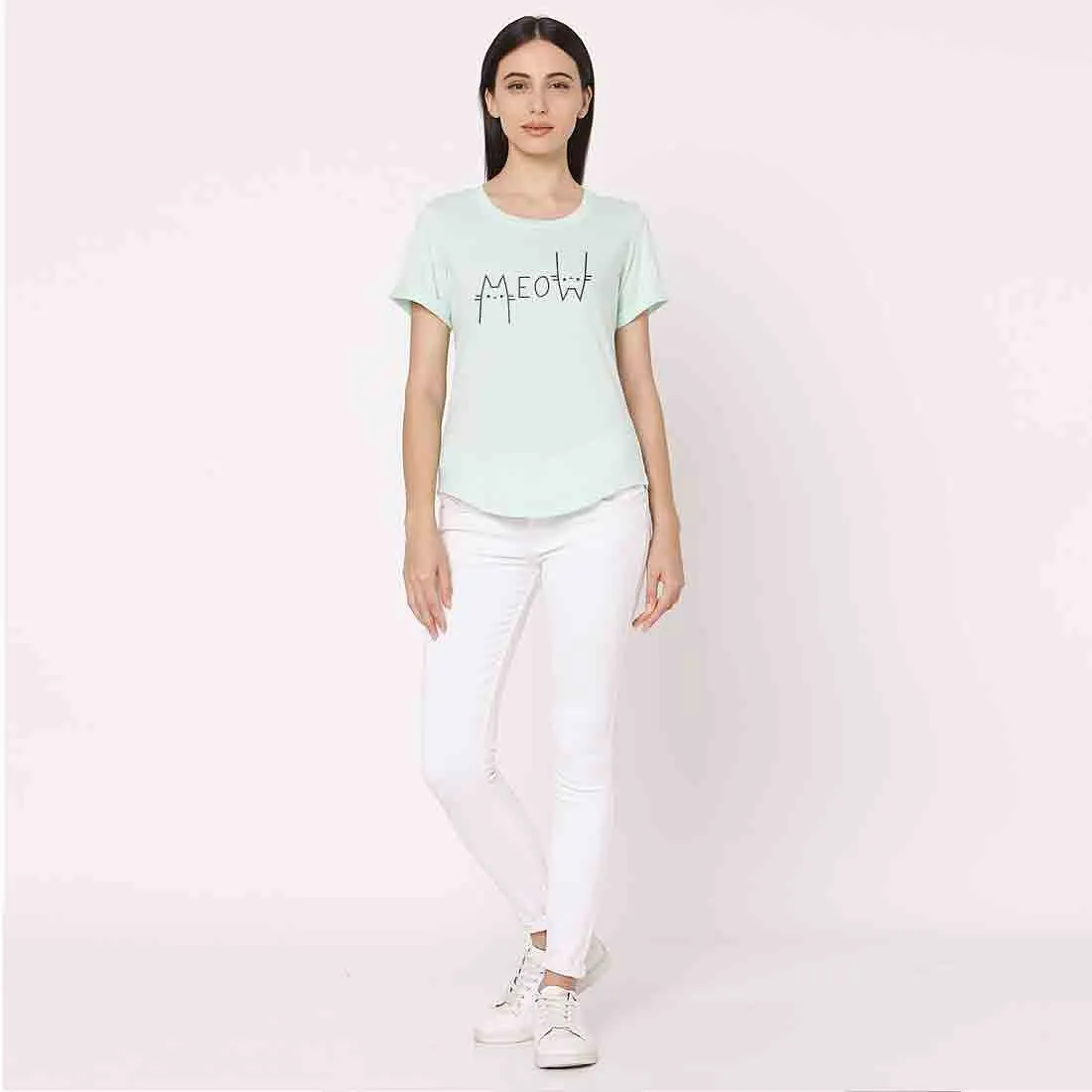 Feminist Tshirt For Women  - Meow
