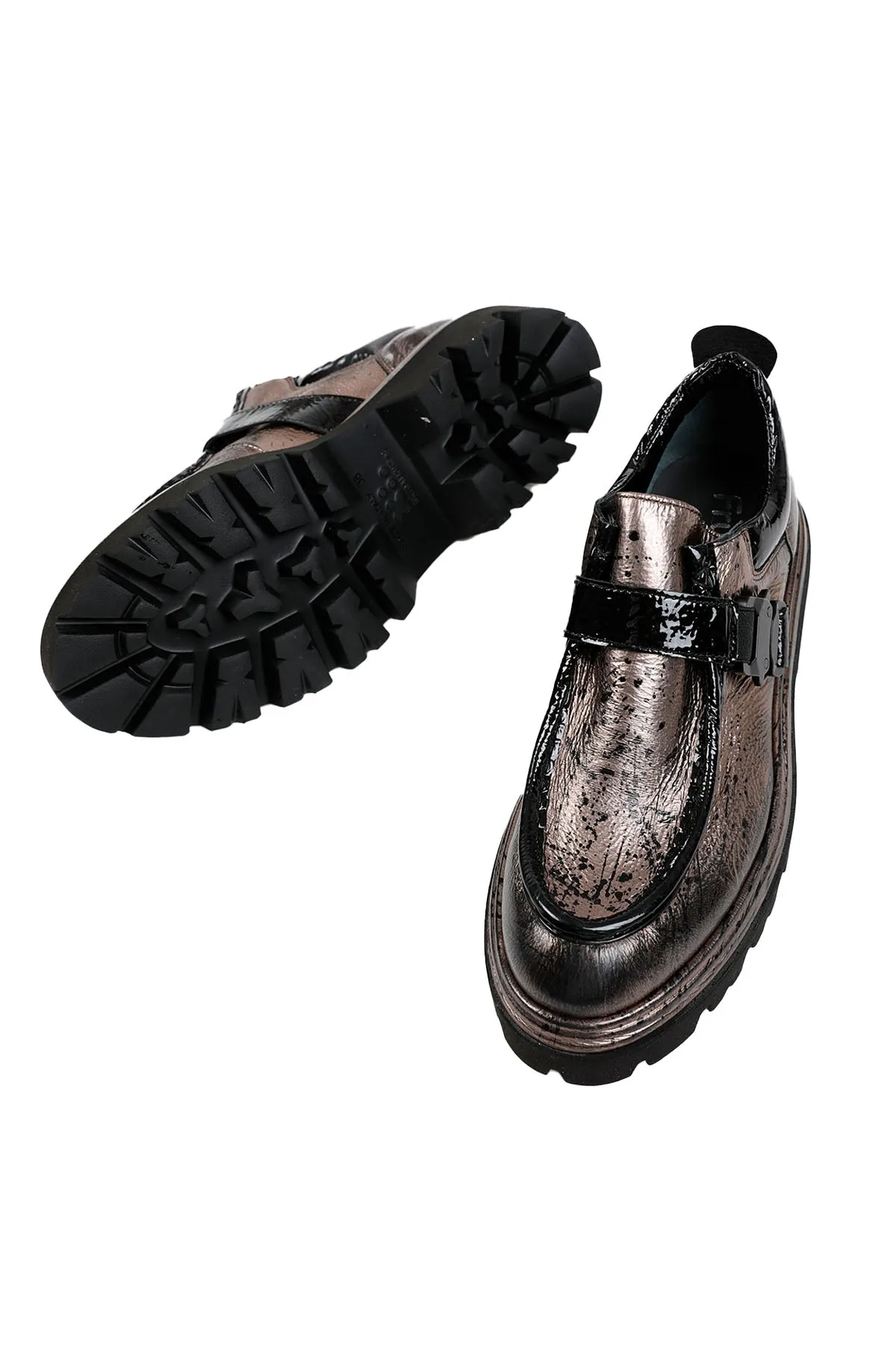 Fruit Rugan Tokal Metalik Loafer Ayakkab