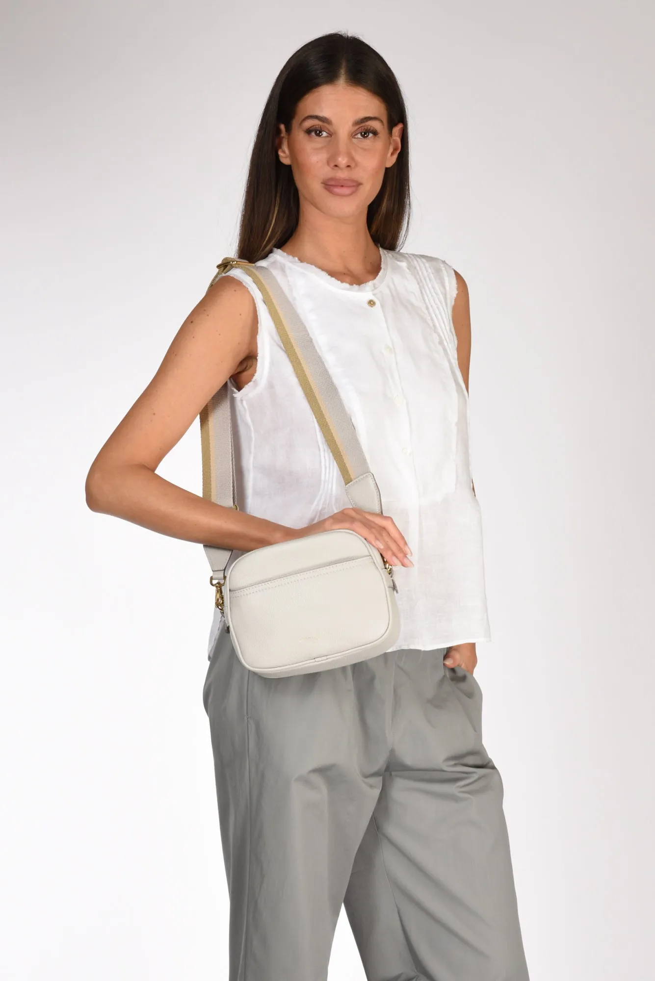 Gianni Chiarini Borsa Nina Grigio Chiaro Donna