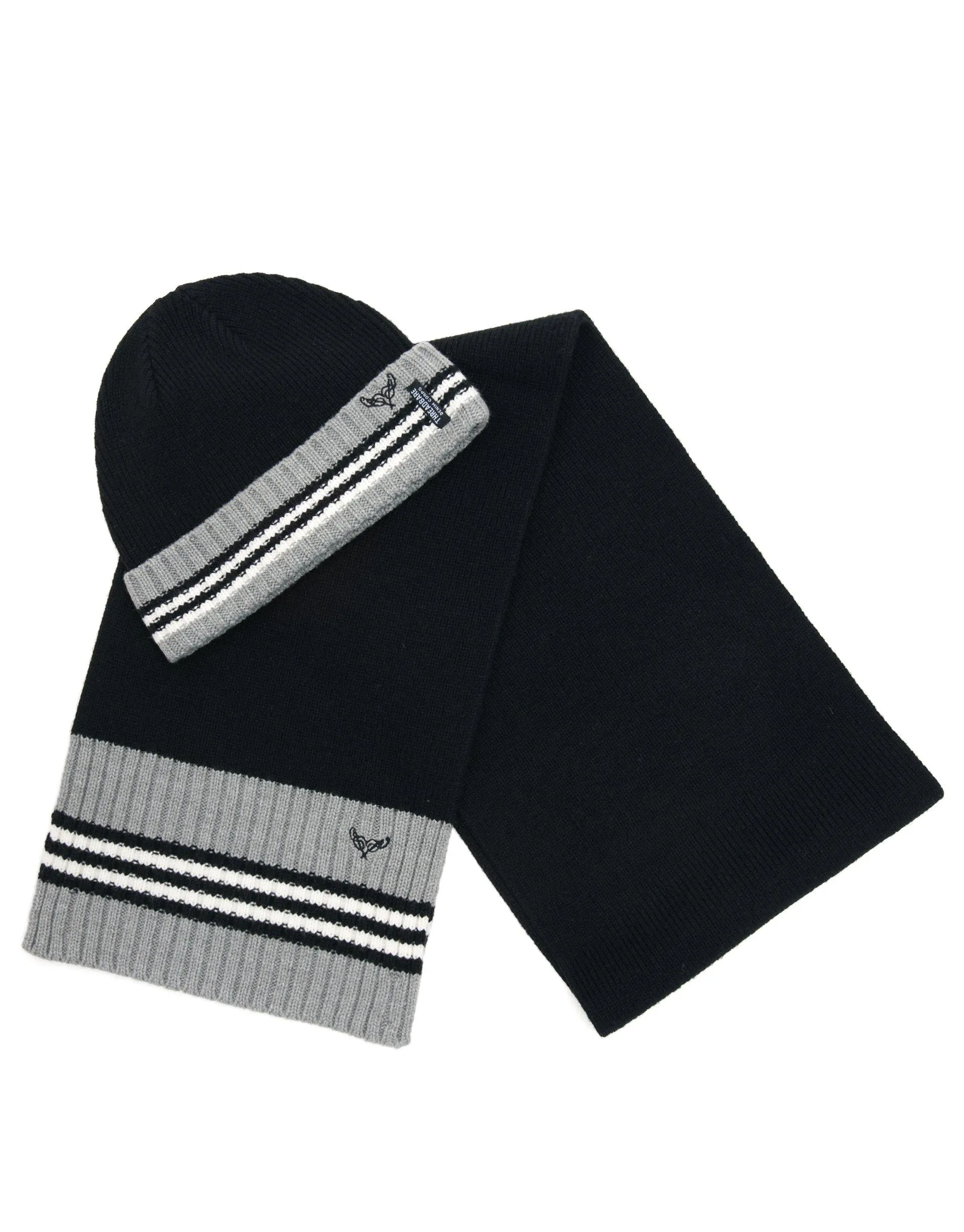 Gloves & Scarves | 'Joel' Knitted Hat and Scarf Set | Threadbare