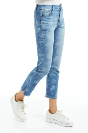 High Rise Cropped Slim Straight