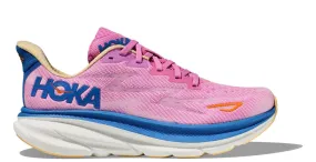 Hoka Clifton 9 Wide Fit Running Shoes - Womens - Cyclamen/Sweet Lilac Width EE