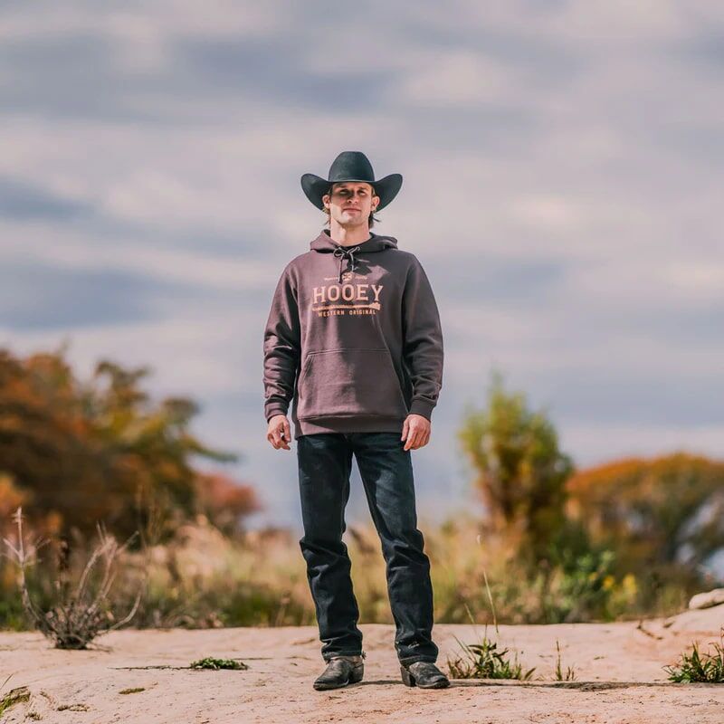 Hooey Men's Legendary Hoody With Hooey Logo in Brown