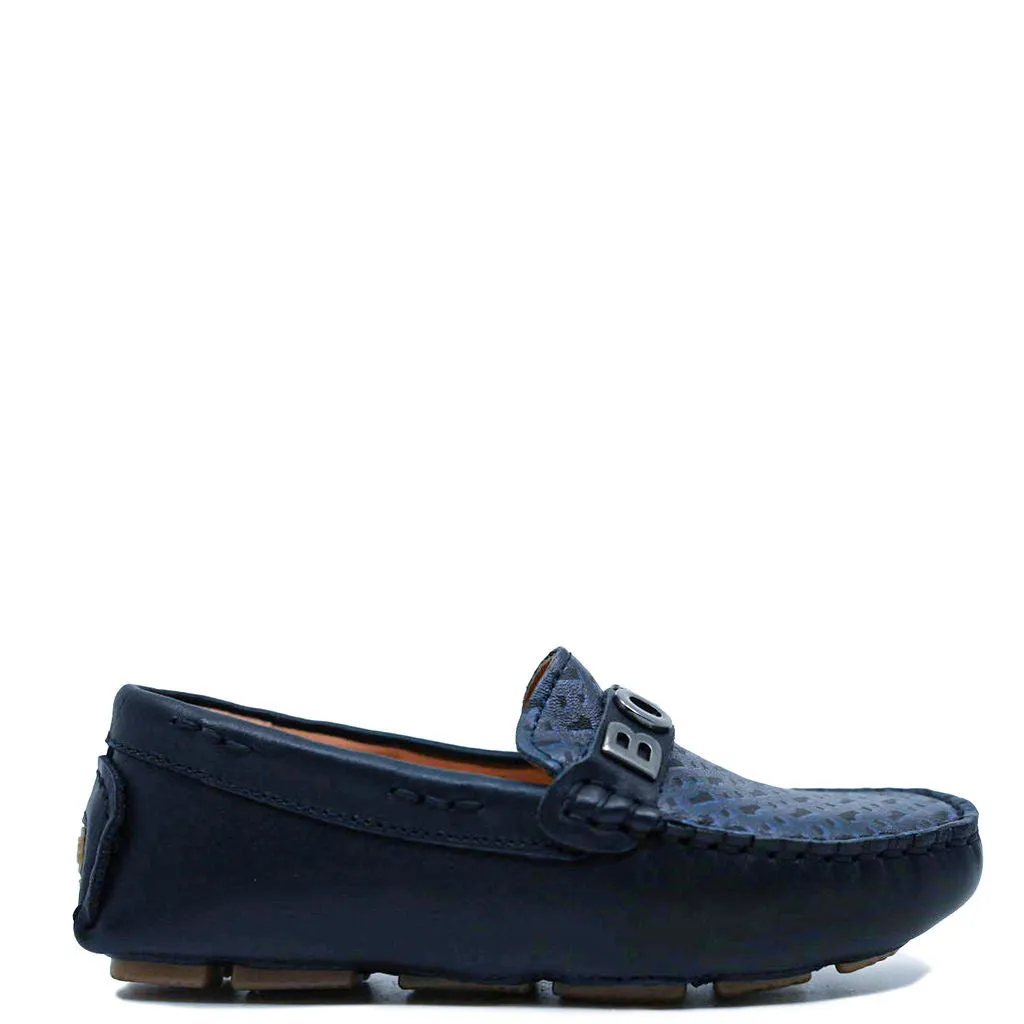 Hugo Boss Navy Logo Loafer