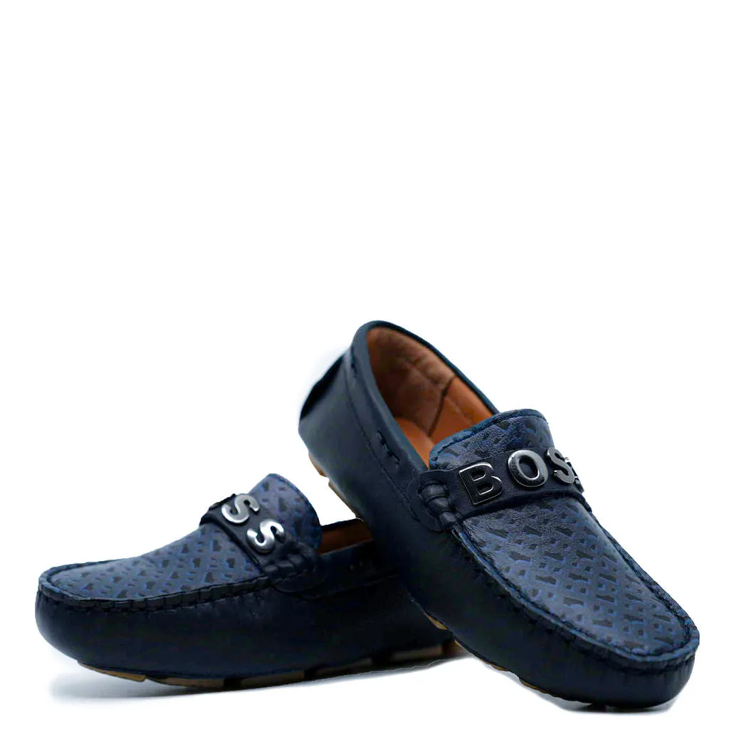 Hugo Boss Navy Logo Loafer