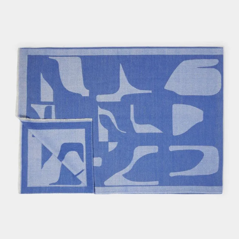 Katie Loxton Cobalt Blue Abstract Shapes Printed Blanket Scarf