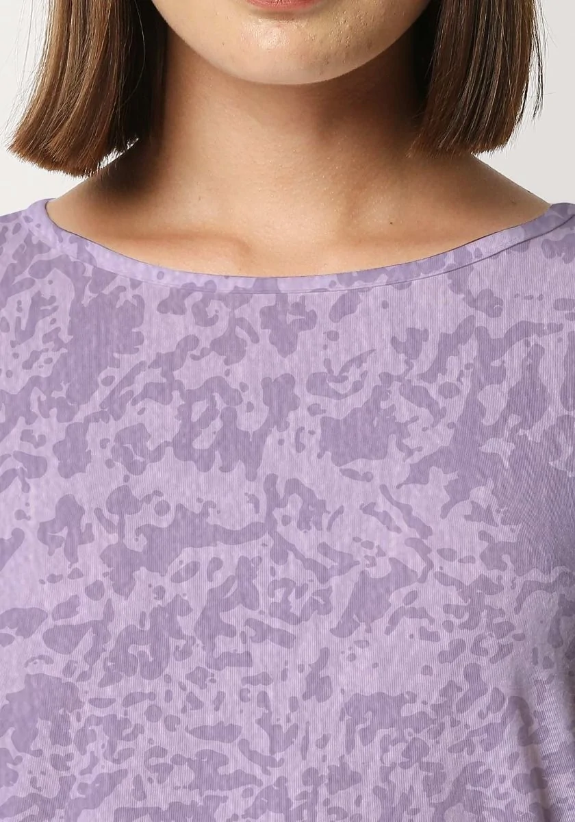 Lilac Forest Drop Shoulder Tshirt