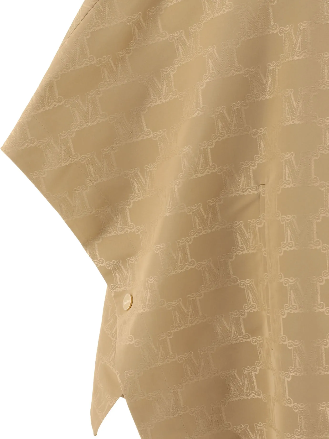 MAX MARA Elegant Beige Jacquard Cape