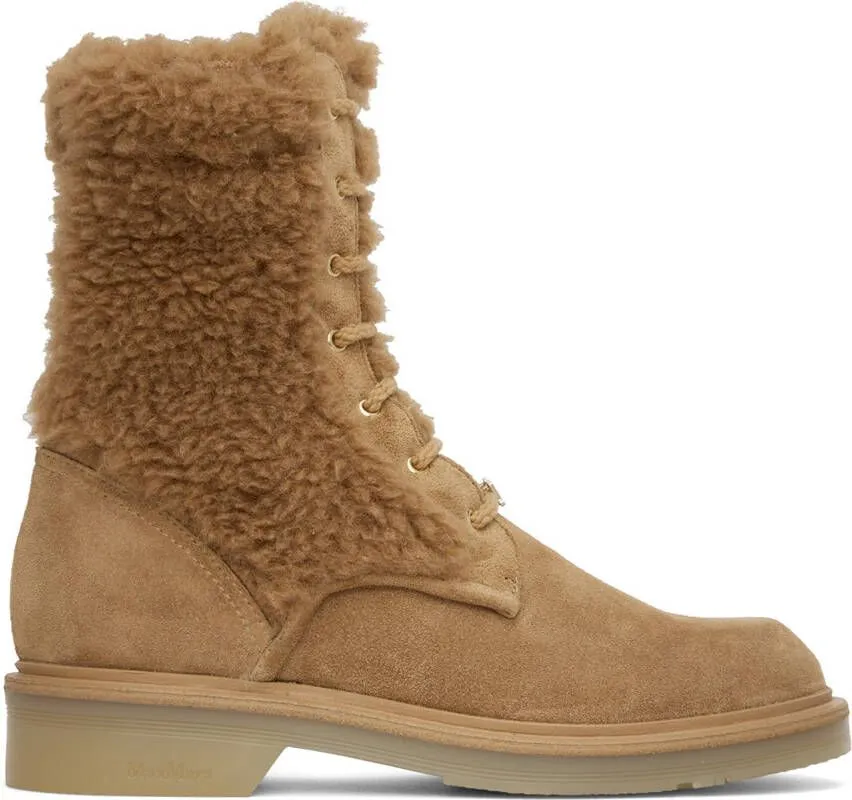 Max Mara Tan Bakyc Boots