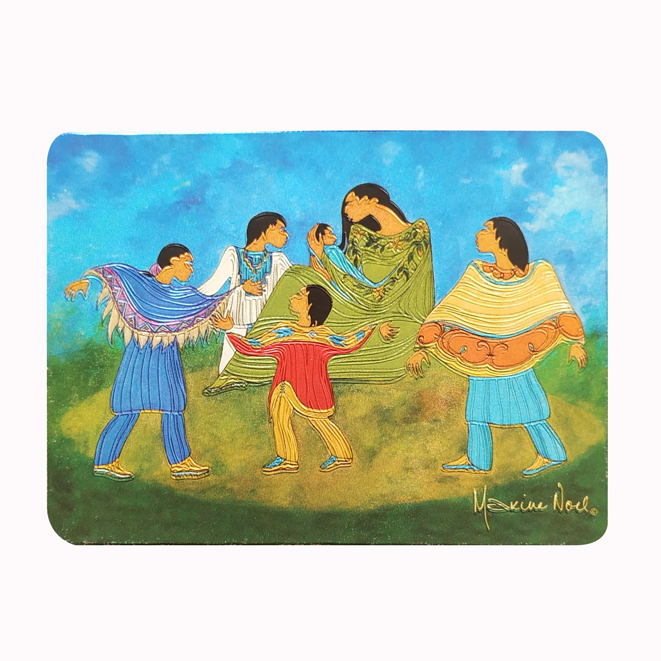 Maxine Noel Family Circle Metallic Magnet
