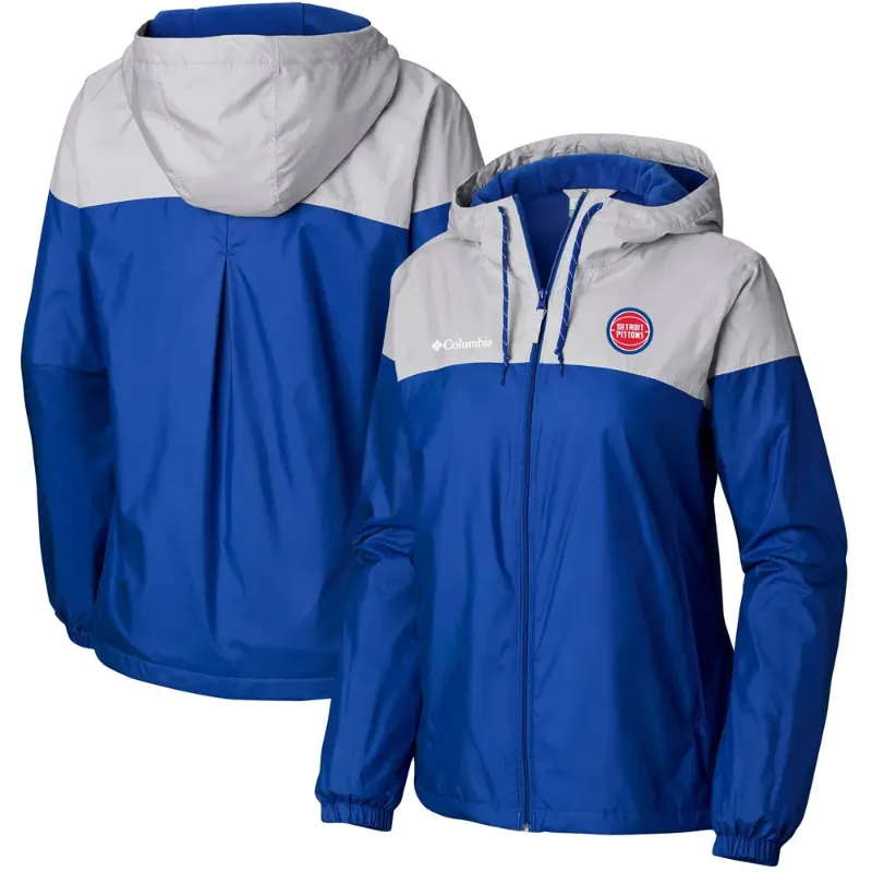 Megan Ullrich Detroit Pistons Windbreaker Jacket - William Jacket