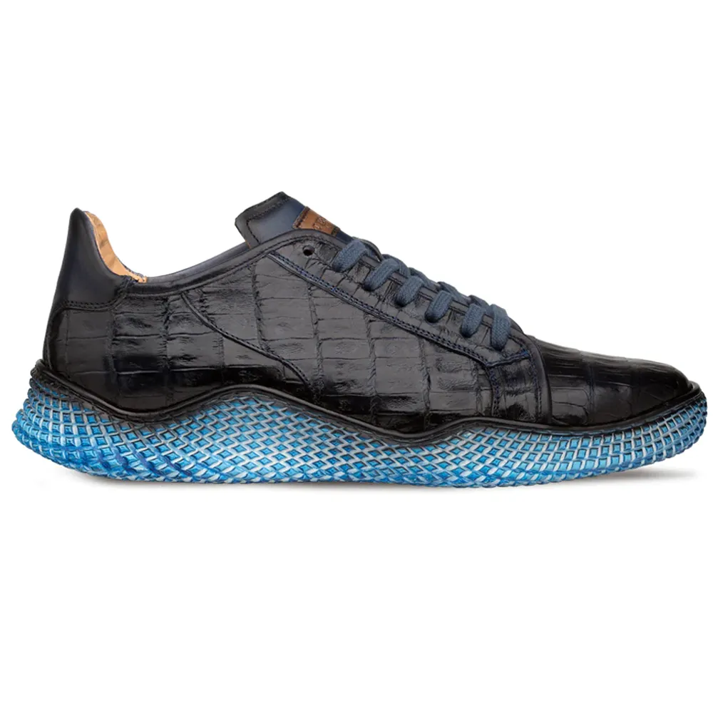 Mezlan Crocodile Super Sneaker Blue (AX4936-F)