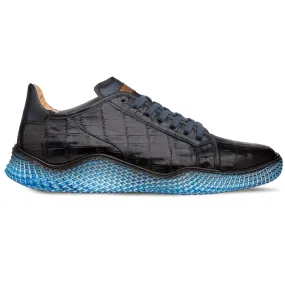 Mezlan Crocodile Super Sneaker Blue (AX4936-F)