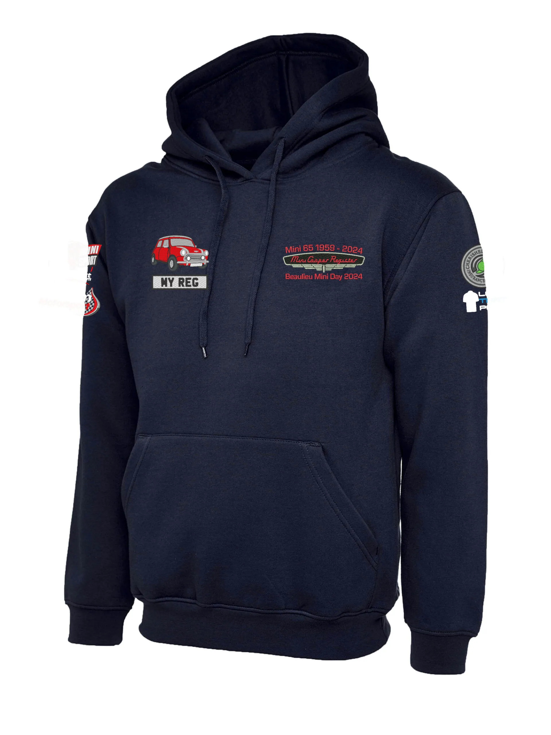 *Mini 65 – Hoody/Zipped Hoody/Sweatshirt/Qtr Zip/Fleece My Car (Optional Sponsor Logos) – MCR