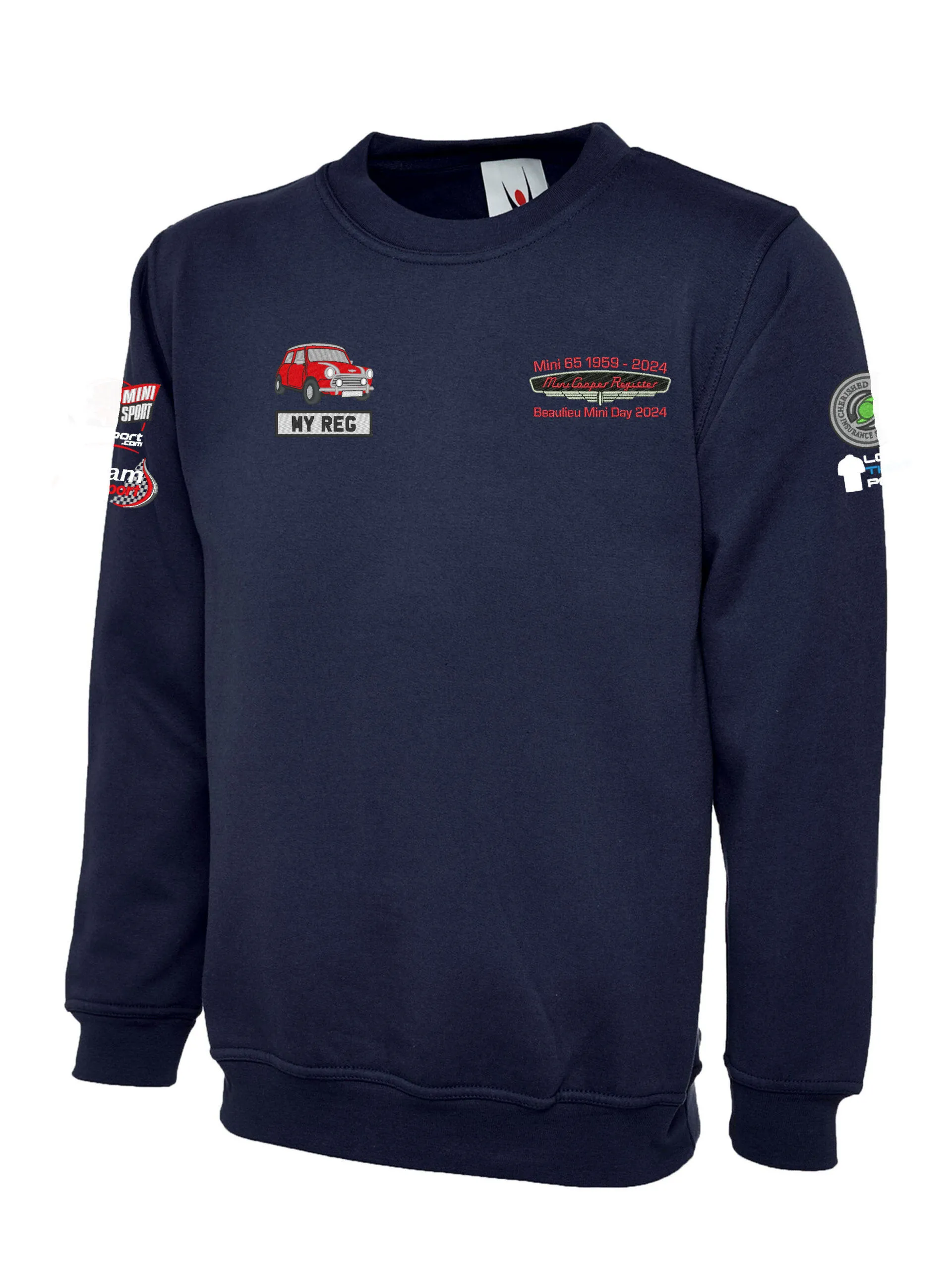 *Mini 65 – Hoody/Zipped Hoody/Sweatshirt/Qtr Zip/Fleece My Car (Optional Sponsor Logos) – MCR