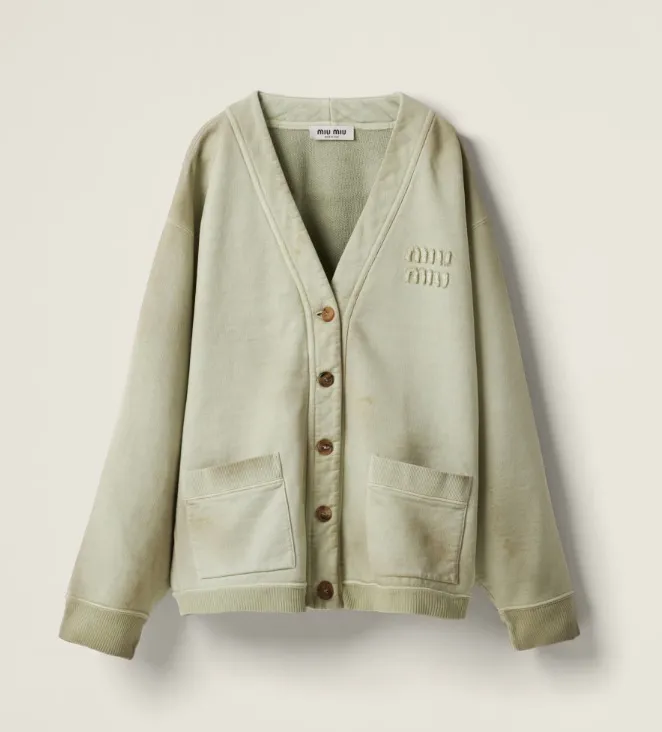 MiuMiu  |Casual Style Blended Fabrics Plain Logo Cardigans