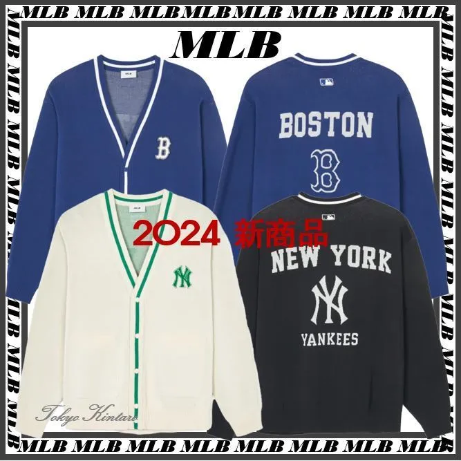 MLB Korea  |Unisex Street Style Logo Cardigans