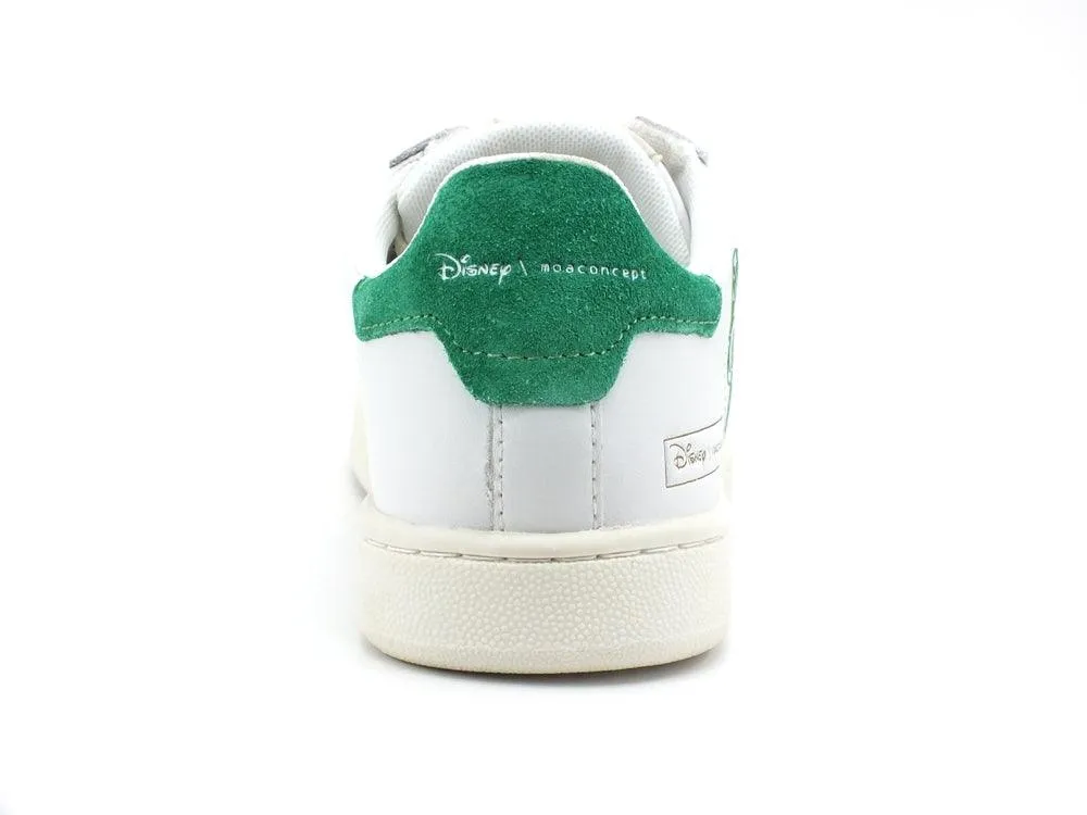 MOA Master Of Arts Disney Sneaker Peekaboo Mickey Mouse White Green MD605